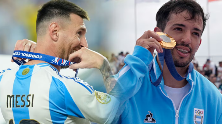 Messi felicitó en sus redes sociales al “Maligno” Torres tras la obtención de la medalla&nbsp;dorada